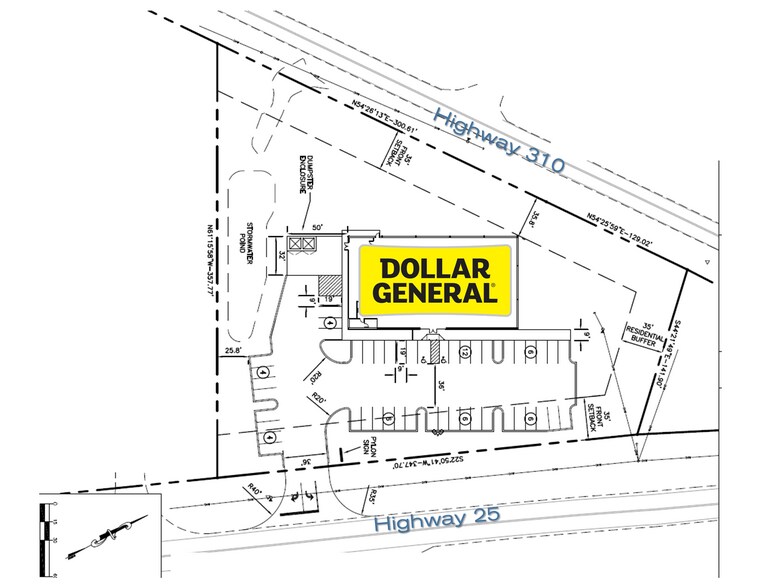 12215 AL-25 Hwy, Calera, AL à vendre - Plan de site – Image 3 sur 3