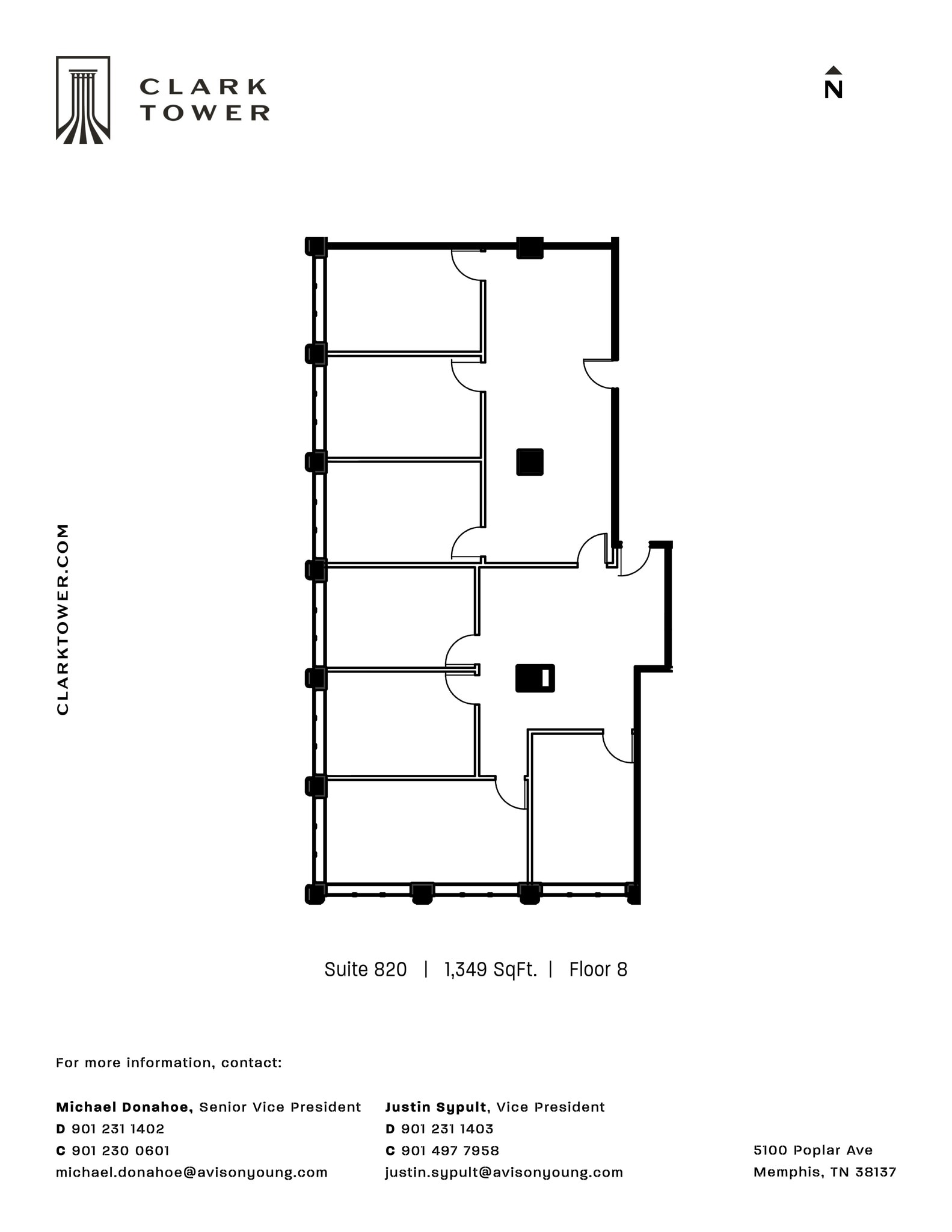 5100 Poplar Ave, Memphis, TN à louer Plan de site– Image 1 sur 1