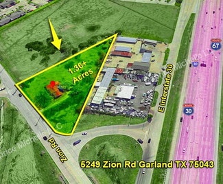 Plus de détails pour 5249 Zion Rd, Garland, TX - Terrain à vendre