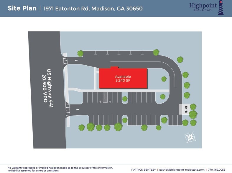 1971 Eatonton Rd, Madison, GA à louer - Plan de site – Image 2 sur 3