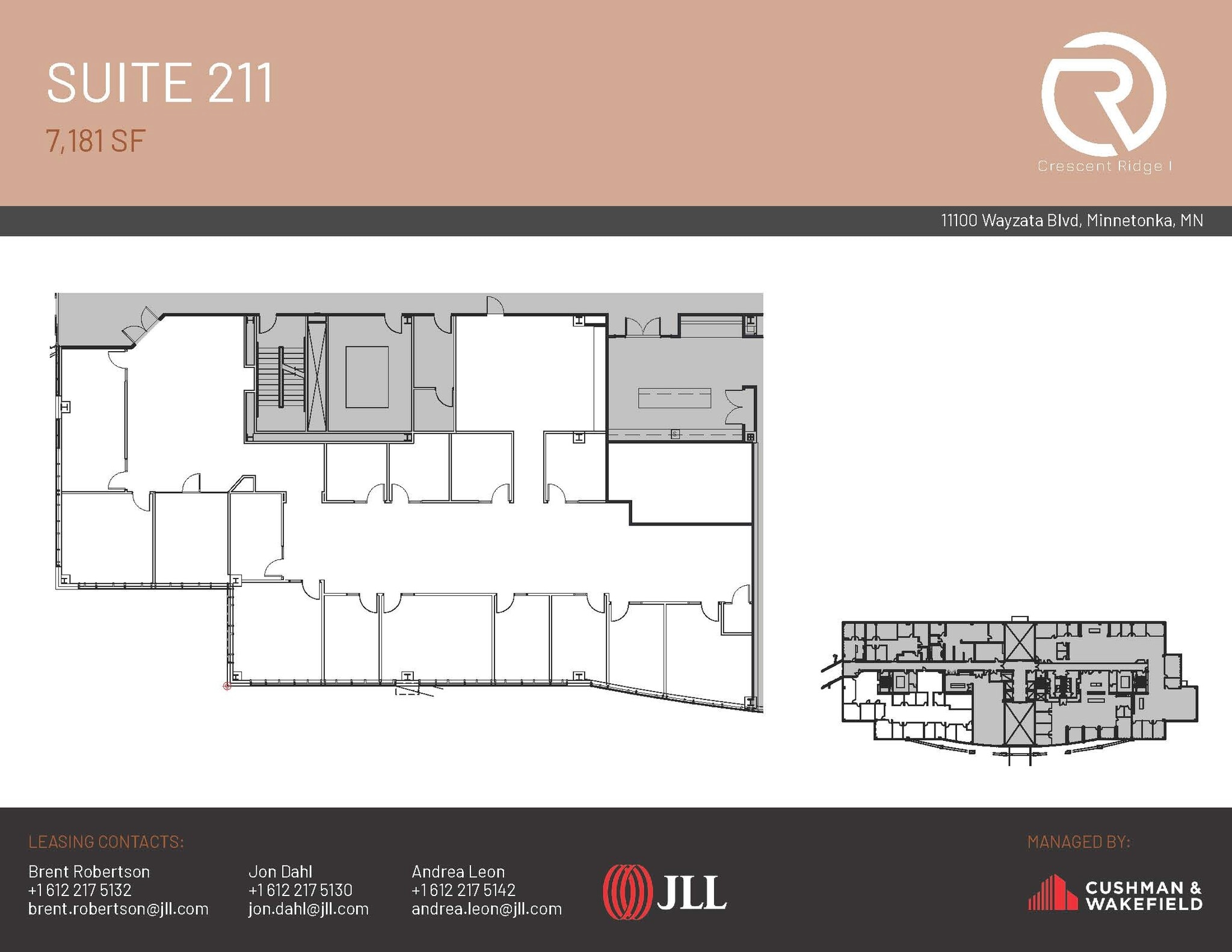 11100 Wayzata Blvd, Minnetonka, MN à louer Plan d’étage– Image 1 sur 1