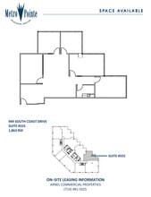 949 S Coast Dr, Costa Mesa, CA à louer Plan d’étage– Image 1 sur 1