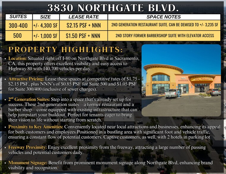3830 Northgate Blvd, Sacramento, CA à louer - Photo de l’immeuble – Image 2 sur 18