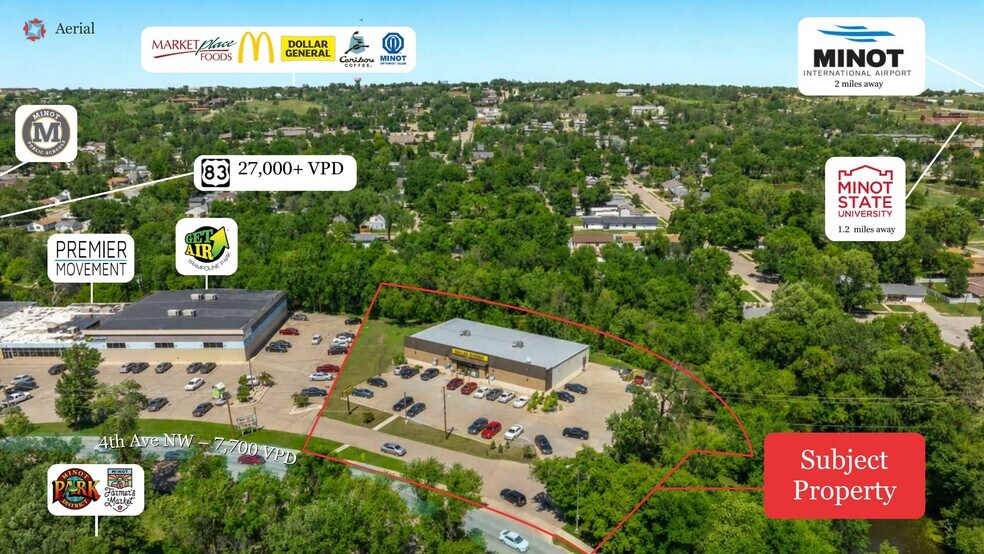 1106 4th Ave NW, Minot, ND à vendre - Photo de l’immeuble – Image 3 sur 10