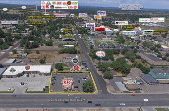 180 N White Mountain Rd, Show Low, AZ - Vue aérienne vue de carte