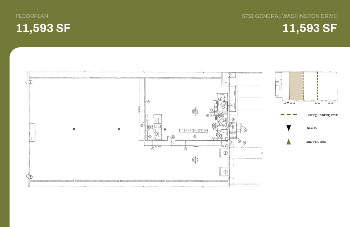 5751 General Washington Dr, Alexandria, VA à louer Plan d’étage– Image 1 sur 2