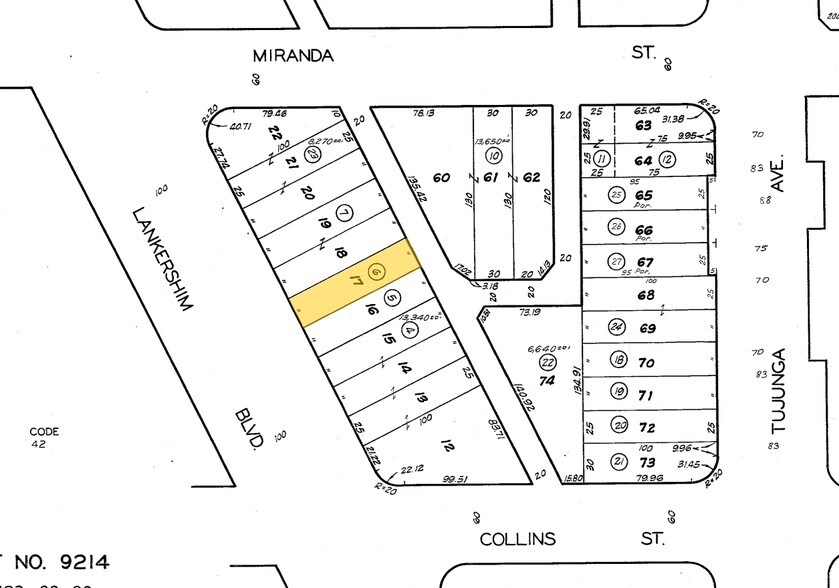 5712-5714 Lankershim Blvd, North Hollywood, CA à vendre - Plan cadastral – Image 2 sur 16