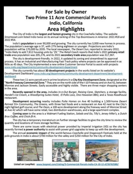 Two Prime 11 acre Commercial Parcels portefeuille de 2 biens à vendre sur LoopNet.fr - Autre – Image 3 sur 12