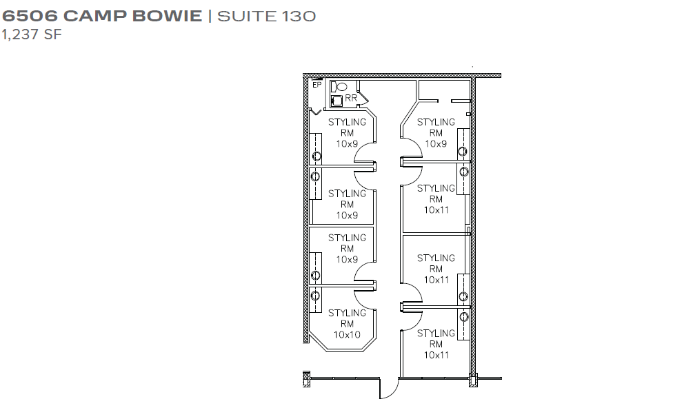 6500 Camp Bowie Blvd, Fort Worth, TX à louer Plan d’étage– Image 1 sur 1