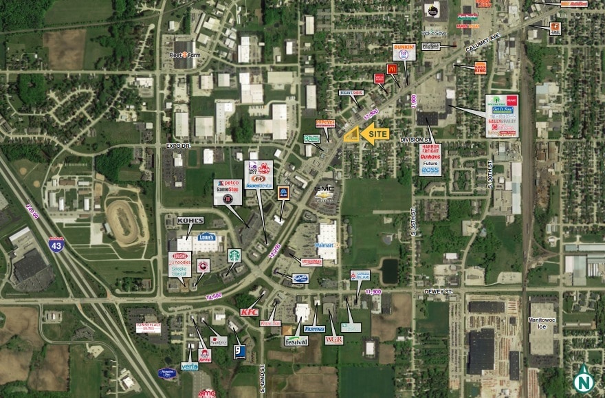 3601 Calumet Ave, Manitowoc, WI à louer Photo de l’immeuble– Image 1 sur 1