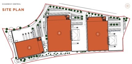 Causeway Central, Egham à louer Plan de site– Image 2 sur 2