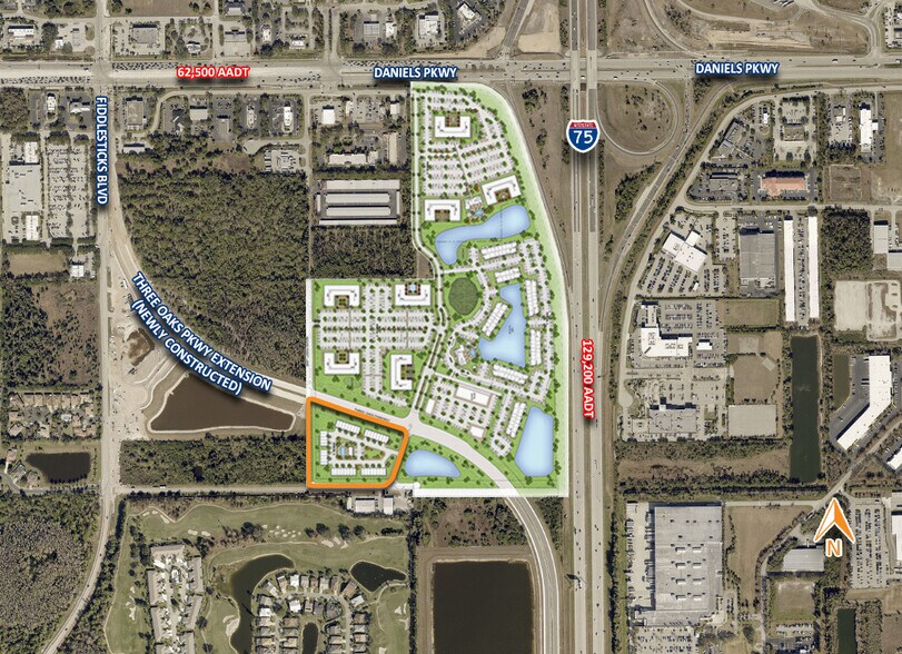 Daniels & I-75 Interchange, Fort Myers, FL à vendre - Plan de site – Image 1 sur 3