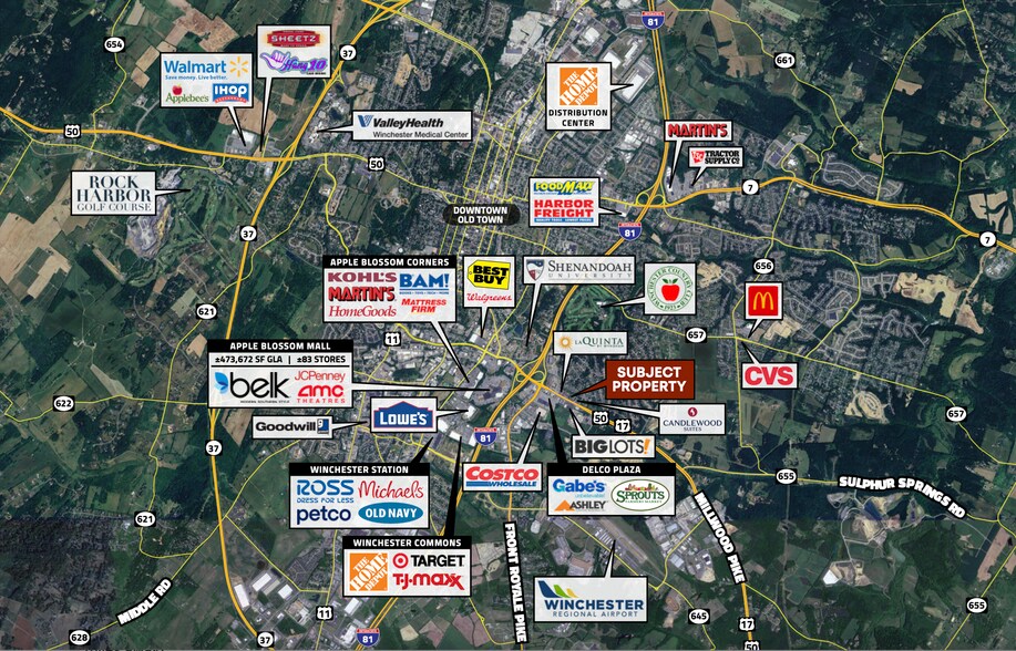 1105 Millwood Pike, Winchester, VA à vendre - Photo de l’immeuble – Image 1 sur 2