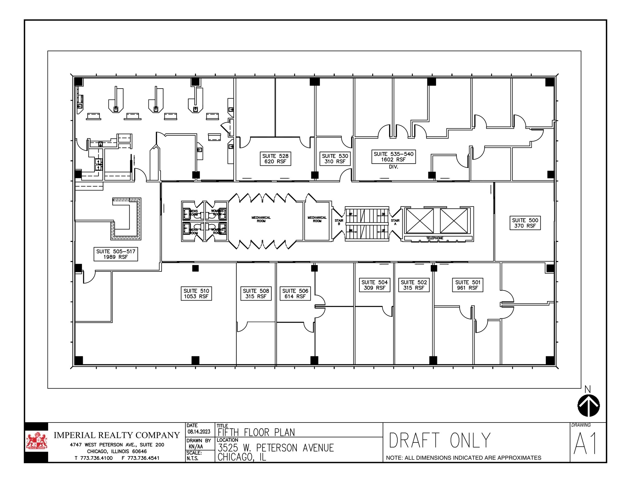 3525 W Peterson Ave, Chicago, IL à louer Plan de site– Image 1 sur 1