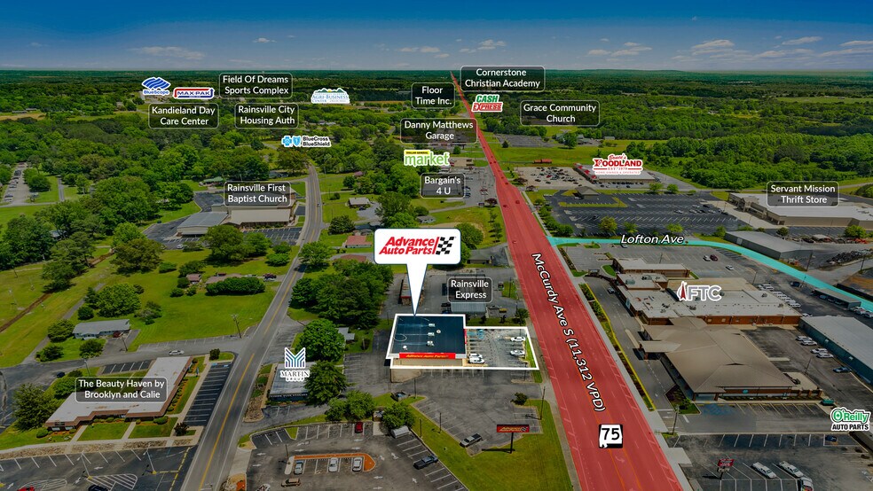 111 N McCurdy Ave, Rainsville, AL à vendre - Photo de l’immeuble – Image 2 sur 5