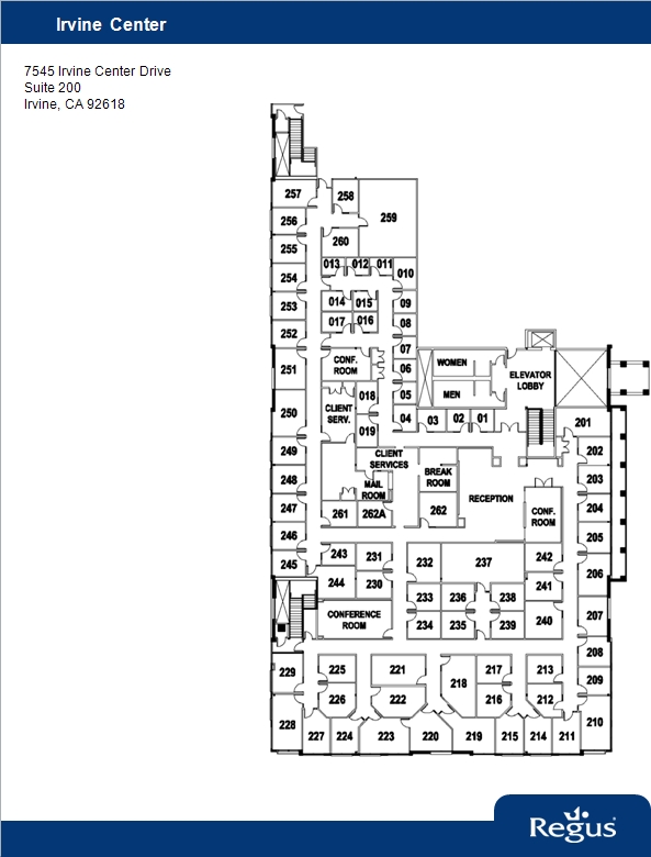 7545 Irvine Center Dr, Irvine, CA à louer Plan d’étage– Image 1 sur 6