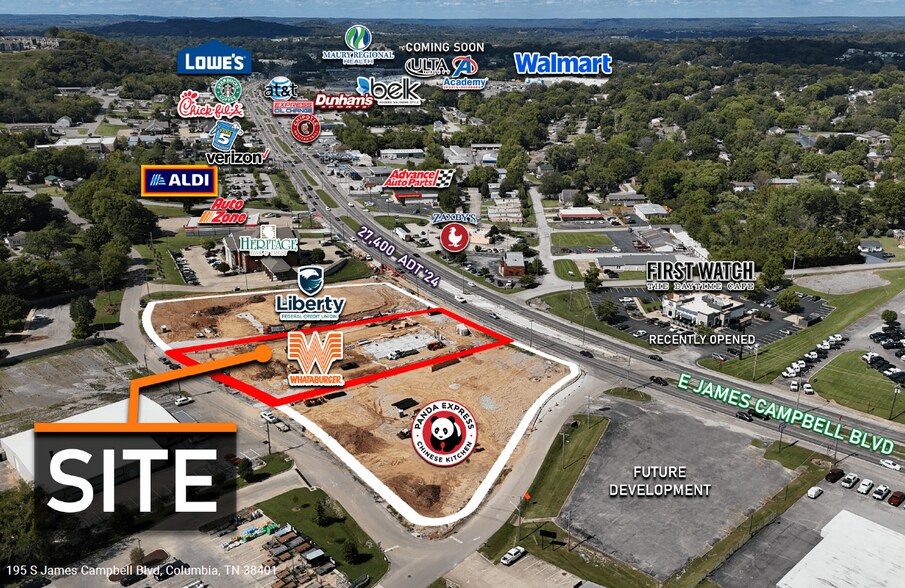 195 S James M Campbell Blvd, Columbia, TN à vendre - Photo de l’immeuble – Image 1 sur 5