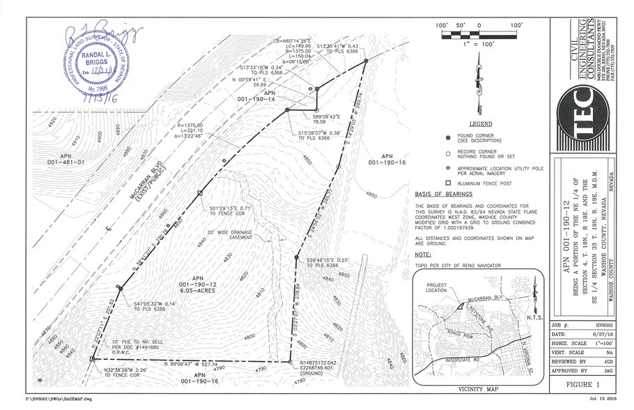 N McCarran Blvd, Reno, NV à vendre - Plan cadastral – Image 3 sur 4