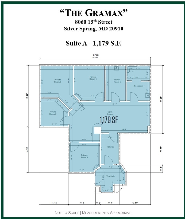 8060 13th St, Silver Spring, MD à louer Plan d’étage– Image 1 sur 1