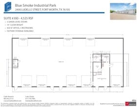 2402-2404 Blue Smoke Ct, Fort Worth, TX à louer Plan d’étage– Image 2 sur 2