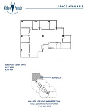 959 S Coast Dr, Costa Mesa, CA à louer Plan d’étage– Image 1 sur 2