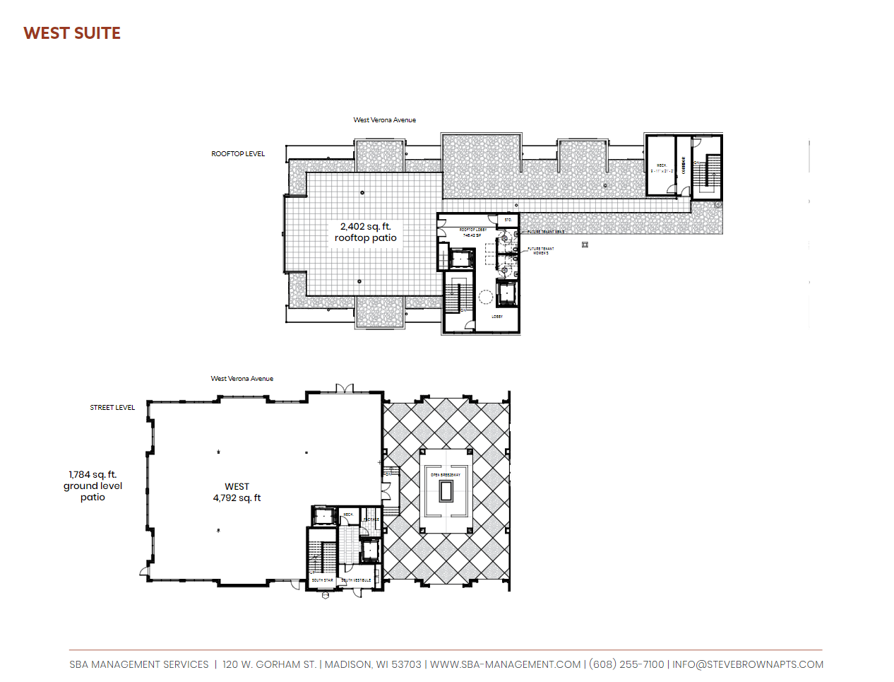 301-303 Verona, Verona, WI à louer Plan d’étage– Image 1 sur 2