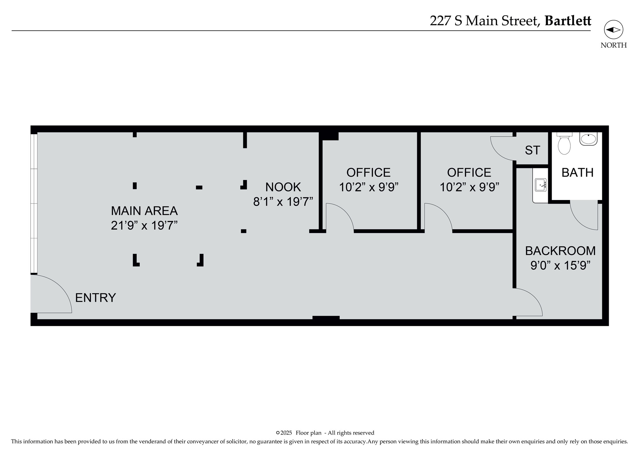 241 S Main St, Bartlett, IL à louer Plan d’étage– Image 1 sur 1