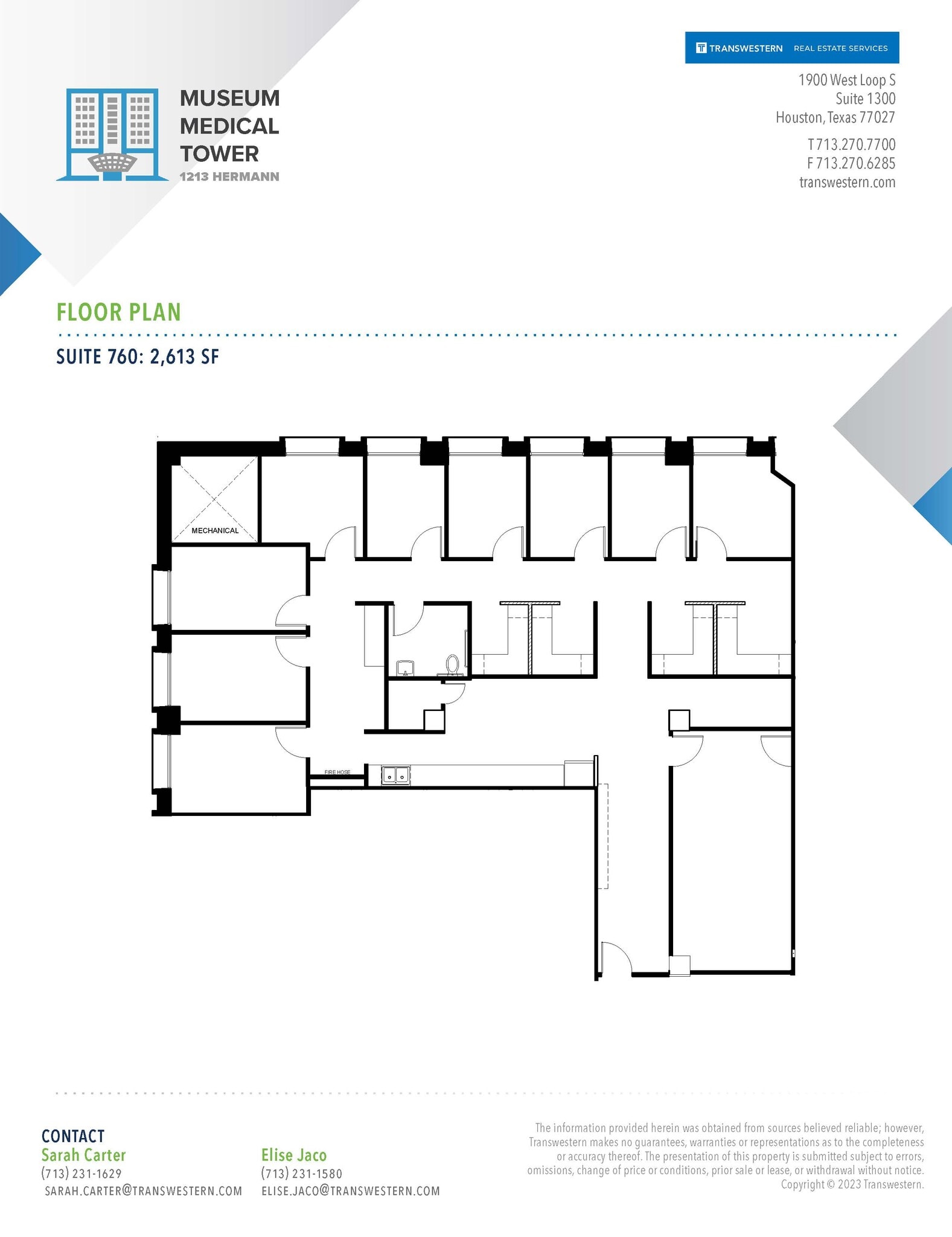 1213 Hermann Dr, Houston, TX à louer Plan d’étage– Image 1 sur 1