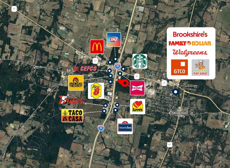410 Interstate 30 Frontage Rd., Mount Vernon, TX à louer - Photo de l’immeuble – Image 2 sur 28