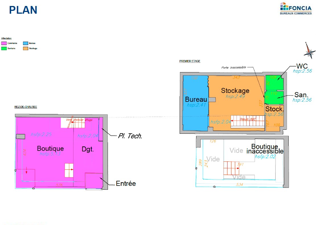 66 Av Des Champs Elysees, Paris à louer Plan d’étage– Image 1 sur 7