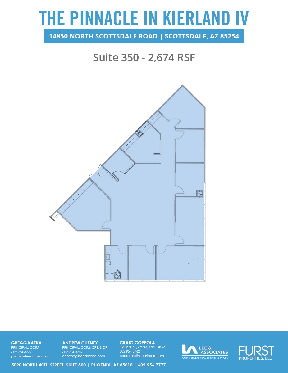 14850 N Scottsdale Rd, Scottsdale, AZ à louer Plan d’étage– Image 1 sur 1