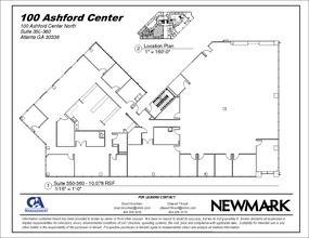 100 Ashford Ctr N, Atlanta, GA à louer Plan d’étage– Image 1 sur 1