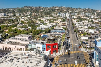 8501-8511 Melrose Ave & 603-615 La Cienega Blvd, West Hollywood, CA - Vue aérienne  vue de carte - Image1