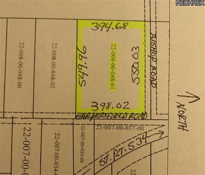 Harpersfield Rd, Geneva, OH à vendre - Plan cadastral – Image 3 sur 8