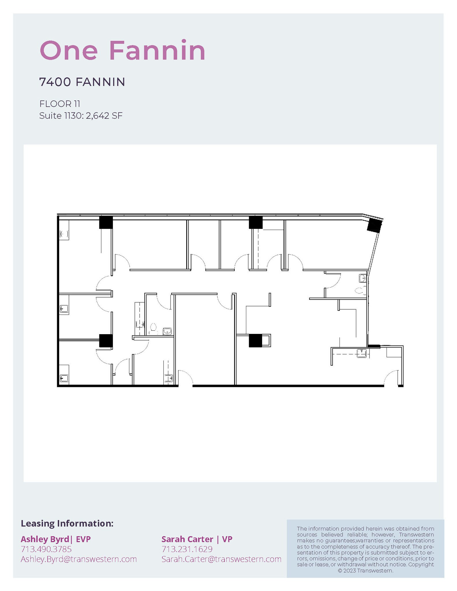 7400 Fannin St, Houston, TX à louer Plan d’étage– Image 1 sur 1