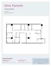 7400 Fannin St, Houston, TX à louer Plan d’étage– Image 1 sur 1
