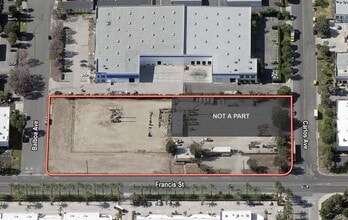 2049 E Francis St, Ontario, CA - Vue aérienne vue de carte
