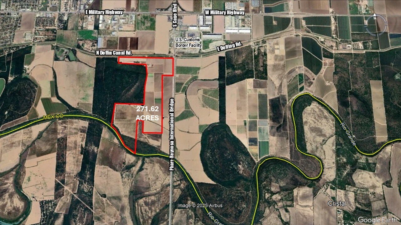 271.62 Acs on West side of Pharr Intl. Bridge, Pharr, TX à vendre Photo principale– Image 1 sur 55