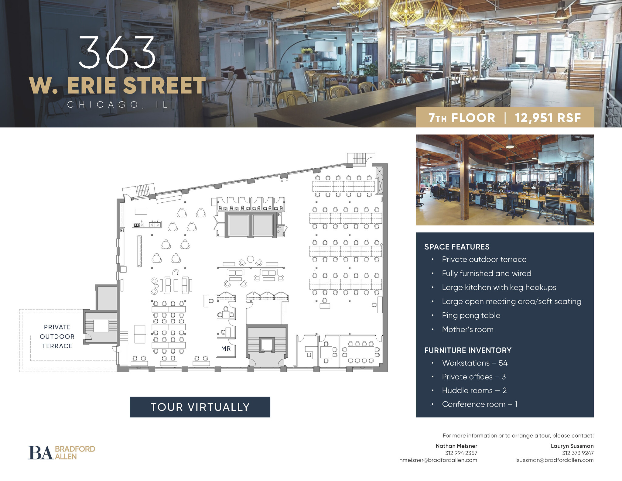 363 W Erie St, Chicago, IL à louer Plan d’étage– Image 1 sur 10