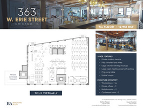 363 W Erie St, Chicago, IL à louer Plan d’étage– Image 1 sur 10