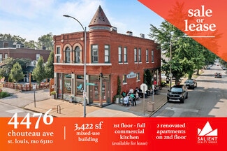 Plus de détails pour 4476 Chouteau Ave, Saint Louis, MO - Local commercial à vendre