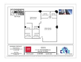 1111 W Mockingbird Ln, Dallas, TX à louer Plan d’étage– Image 1 sur 1