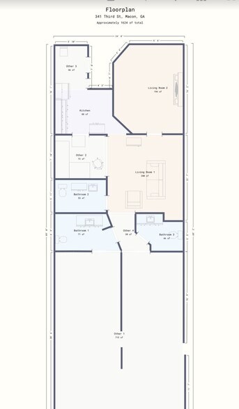 341 3rd St, Macon-Bibb, GA à vendre - Plan d’étage – Image 2 sur 16