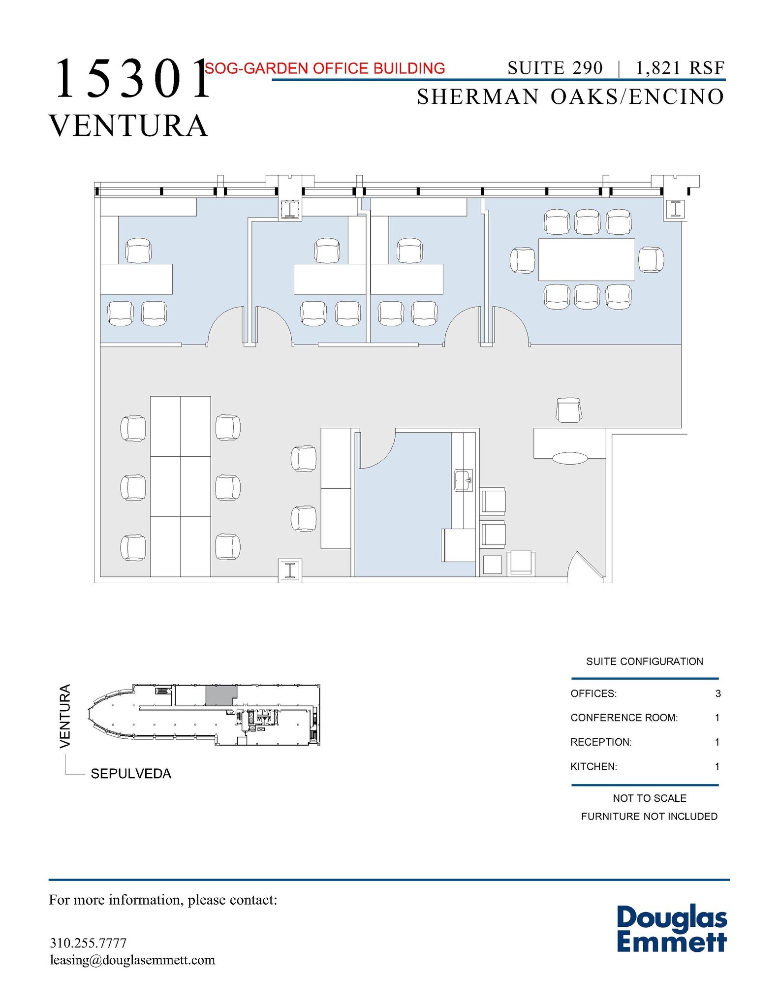15301 Ventura Blvd, Sherman Oaks, CA à louer Plan d’étage– Image 1 sur 1