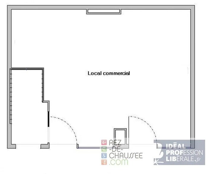 Local commercial dans Paris à vendre - Plan d’étage – Image 2 sur 3