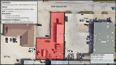 5116 Sun Valley Dr, Fort Worth, TX - Vue aérienne  vue de carte - Image1