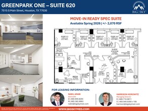 7515 S Main St, Houston, TX à louer Plan d’étage– Image 1 sur 1