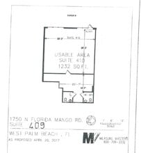 1750 N Florida Mango Rd, West Palm Beach, FL à louer Plan d’étage– Image 1 sur 1