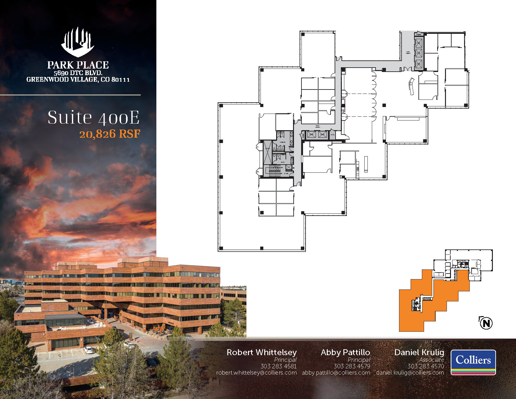 5690 DTC Blvd, Greenwood Village, CO à louer Plan d’étage– Image 1 sur 2