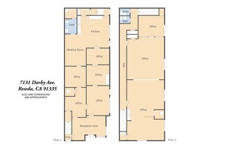 Plus de détails pour 7131-7133 Darby Ave, Reseda, CA - Bureau à vendre